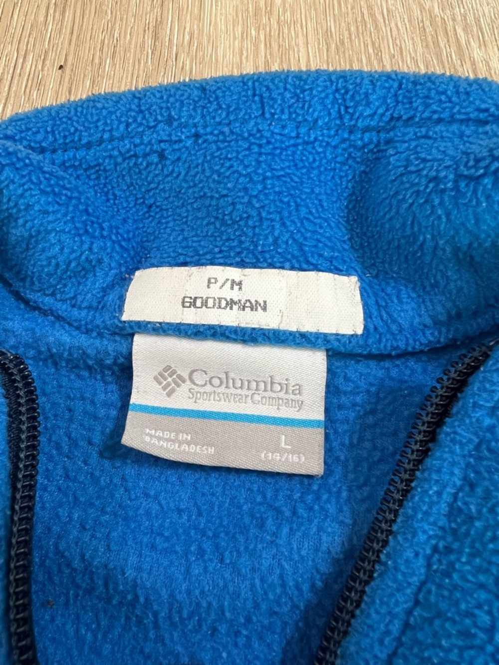 Youth Columbia Blue Full-Zip Fleece Jacket - Picture 5 of 8